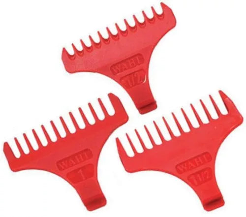 WAHL Fésűszett Detailer Kontúrvágóhoz (1,5 - 3 - 4,5 mm) (Piros)