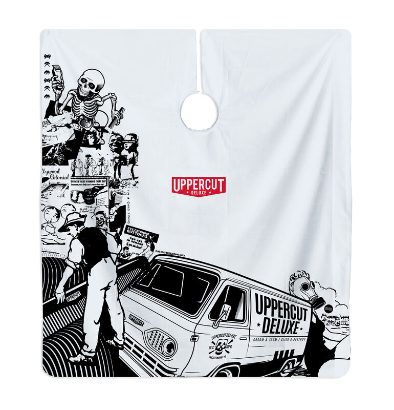 UPPERCUT DELUXE - COLLAGE BARBER CAPE 